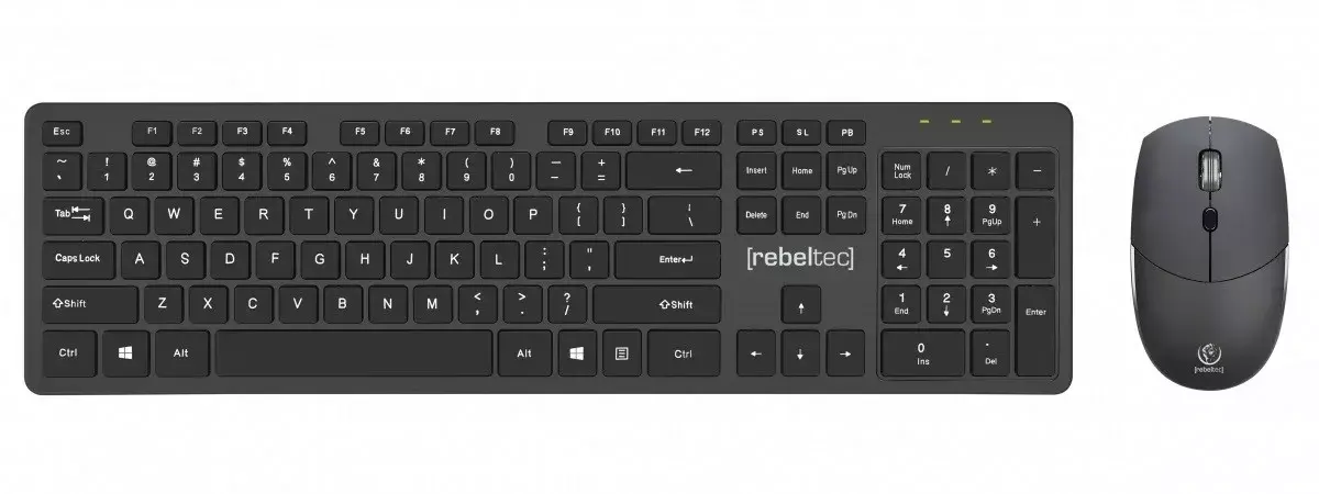 Rebeltec MAXIM bezvadu tastatūra un pele komplekts Photo 2