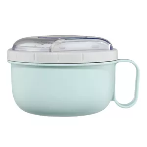 Lunch container Xavax 00181583 — 1.1 L, ABS/PP/Silicone, Ø14 cm, 100 mm height, grey/light blue/transparent/white