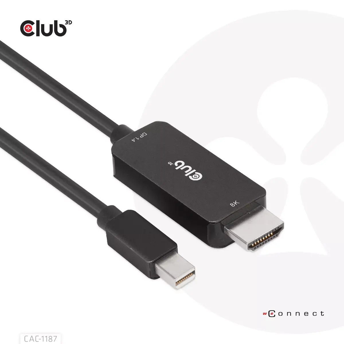 Cable MiniDisplayPort 1.4 to HDMI CLUB3D CAC-1187 Photo 6