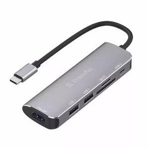 USB Type-C хаб XtremeMac XWH-HUB6-13 с 6 портами — HDMI, USB-C, SD/miniSD, 5 Гбит/с