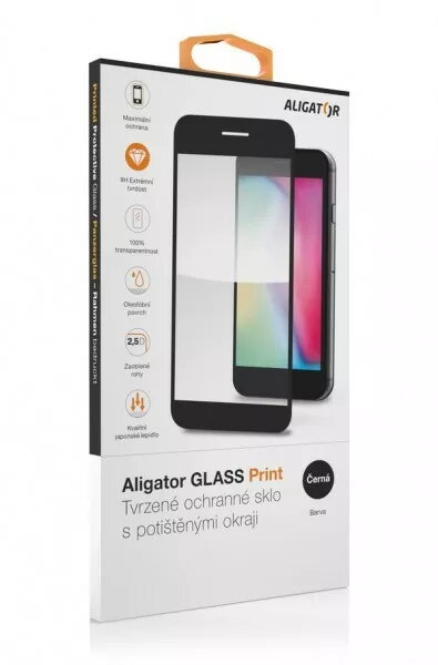 Aligator GLASS PRINT Aizsargstikls rūdīts Apple