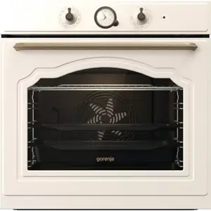 Встраиваемая электрическая духовка Gorenje BOS67371CLI — 77 л, 3500 Вт, бежевый, поворотные регуляторы