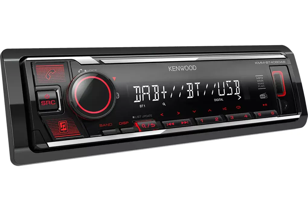 Автомобильный медиаприемник Kenwood KMM-BT408DAB Photo 2