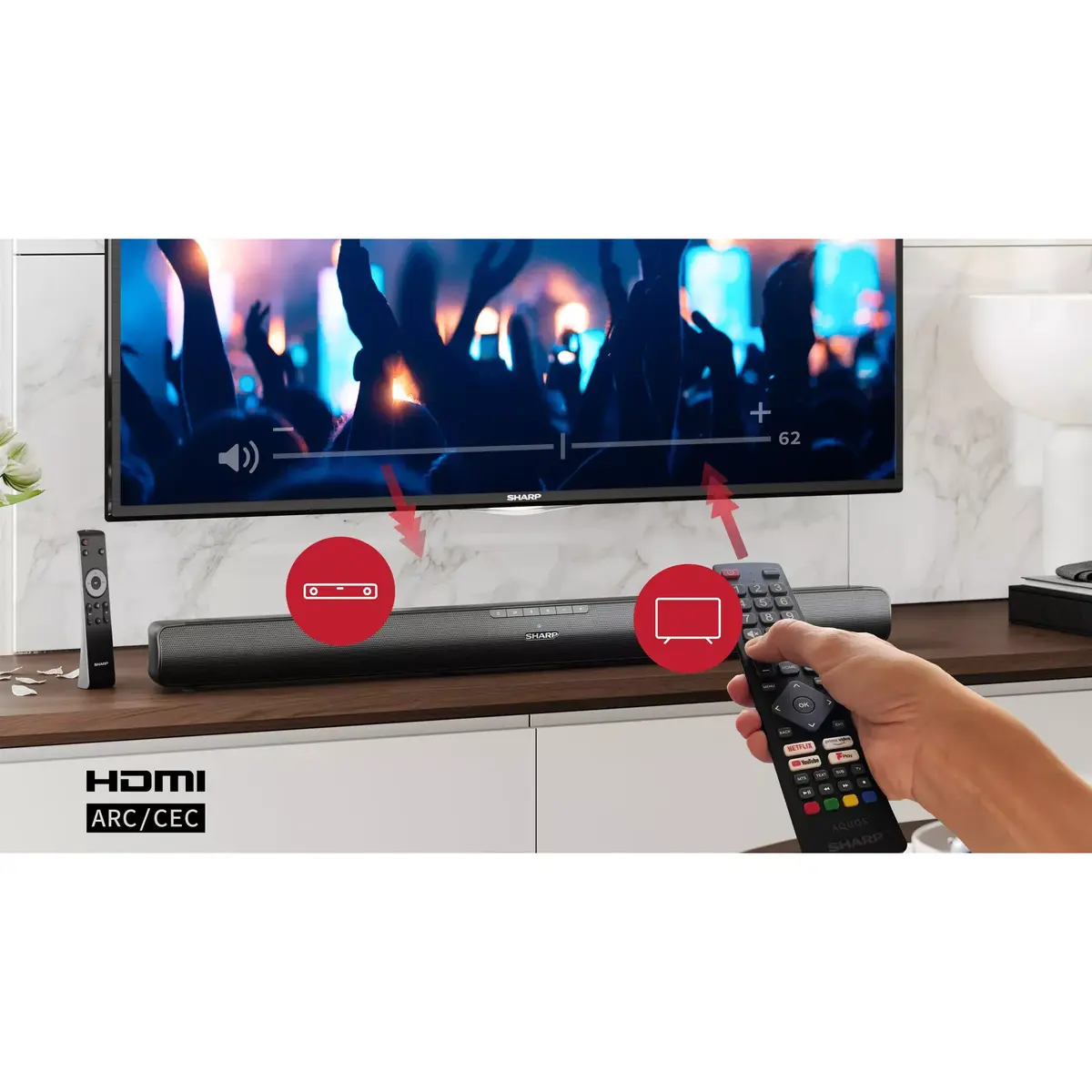 Звуковая панель Sharp HT-SB100 Код: HT-SB100 Photo 11