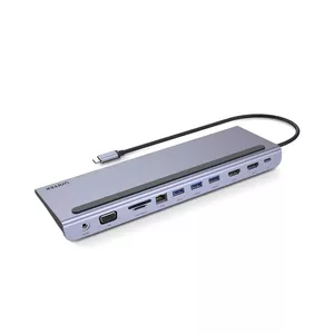 UNITEK uHUB 11+ Vadu Thunderbolt 3 Pelēks