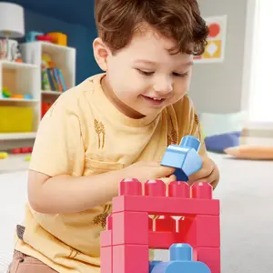 Building set Mega Bloks First Builders Big Building Bag — 60 pieces, plastic, ages 1+