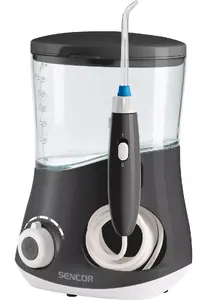 Oral irrigator SENCOR SOI 2200SL — 0.6 L reservoir, AC power, 4 nozzles, black