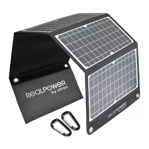 Солнечная панель RealPower SP-30E 30W USB 5V Черная Белая