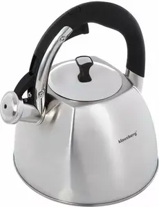 Klausberg kettle with whistle KB-7015, 3 L capacity, stainless steel