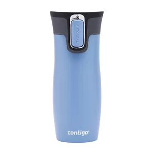 Ceļojumu krūze Contigo West Loop 470 ml, zila, no nerūsējošā tērauda, ar izolāciju