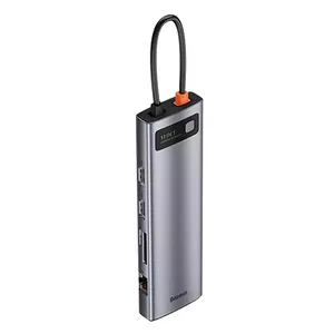 Baseus Metal Gleam Series 11-в-1 Проводной USB 3.2 Gen 1 Type-C Серый