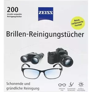 Tīrīšanas salvetes ZEISS ZS0666-762 — 200 iepakojums mitru salvešu brilles un displejiem