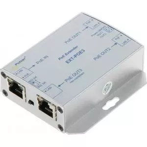 POE pagarinātājs PULSAR EXT-POE3 priekš 3 IP kamerām — barošanas un datu pagarināšanas ierīce