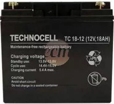 Technocell 18TC 12V 18Ah AGM Apkopes