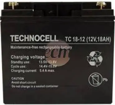 Technocell 18TC 12V 18Ah AGM Battery Photo 2