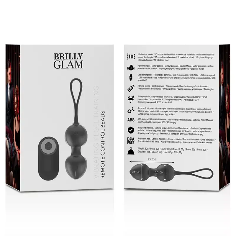 Вибрирующие Kegel шарики brilly glam D-232444 Photo 9