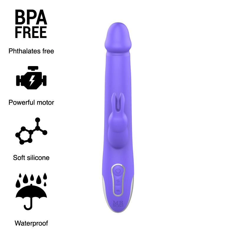 Vibrators MR BOSS Silikons Melns
