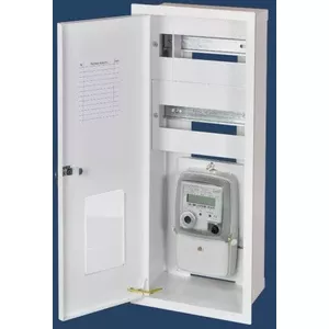 KARWASZ RW-1P-16 Flush-Mounted Distribution Board with Lock for 1 Single-Phase Meter and 16 Circuit Breakers