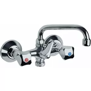 Настенный смеситель для раковины kfa² Standard 300-319-00, хромированное покрытие, однорычажный
