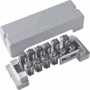 Busbar rail Ergom Potential Equalizing Rail R33RA-04040100101 for 10×4–35 mm² conductors