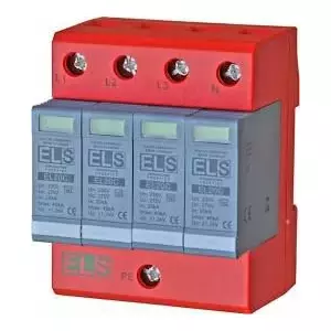 Устройство защиты от перенапряжений ELS Elektrotechnika EL20C 4P класс C 4-полюсное 275В 40кА 1.3кВ
