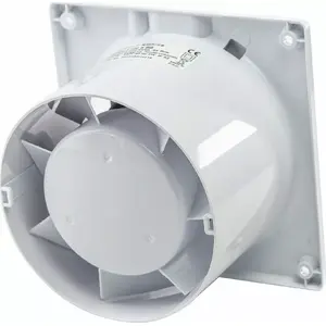 Настенный/потолочный вентилятор airRoxy dRim FI 125 TS BB с таймером, 125 мм, шариковый подшипник