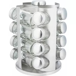 Spice Rack KingHoff KH-4006 — rotating stand with 16 spice containers, countertop organizer