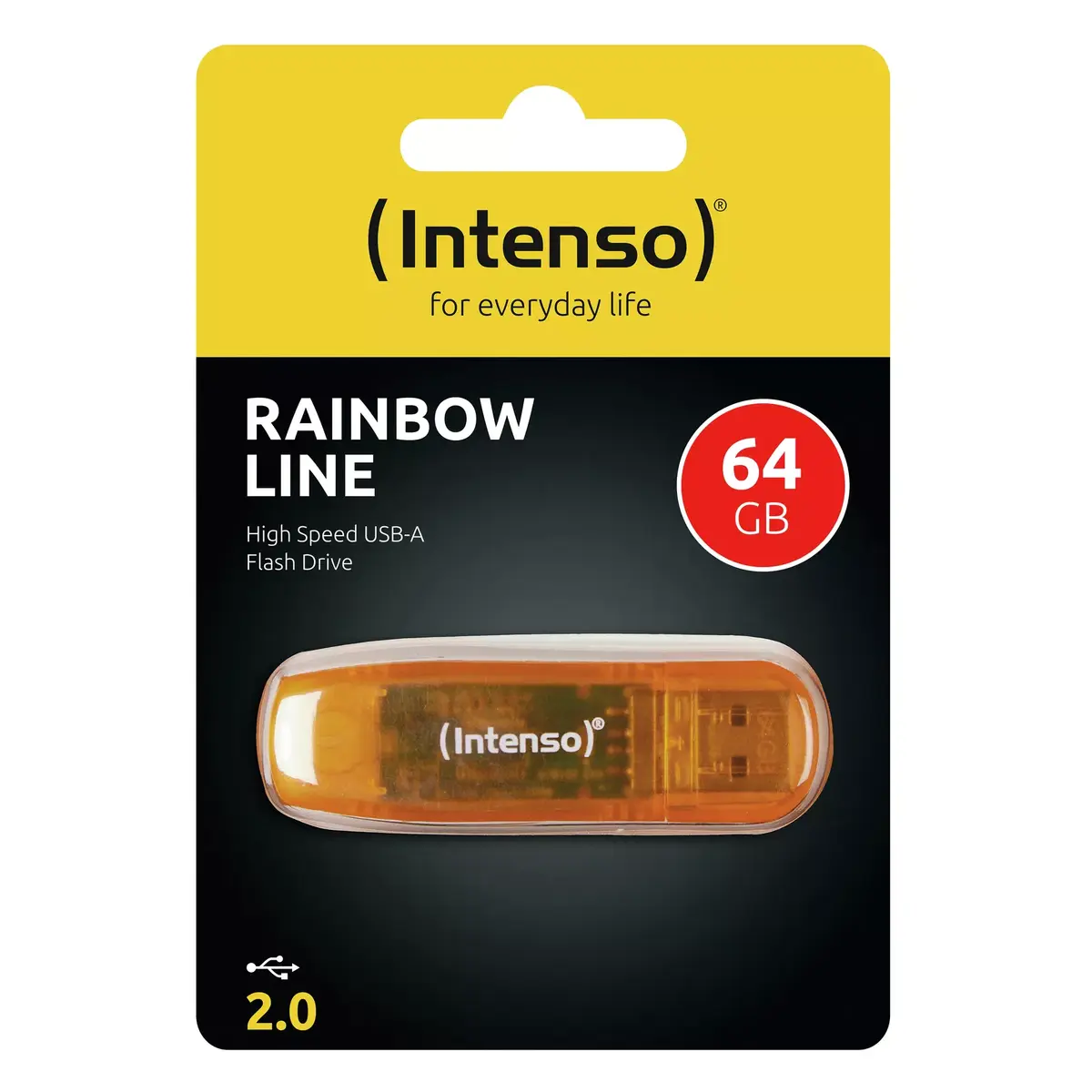 USB flash drive Intenso 64 GB Orange Photo 3