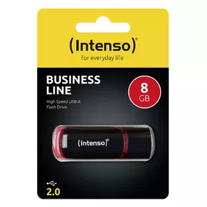 Intenso 8GB USB2.0 USB zibatmiņa USB Type-A 2.0 Melns, Sarkans