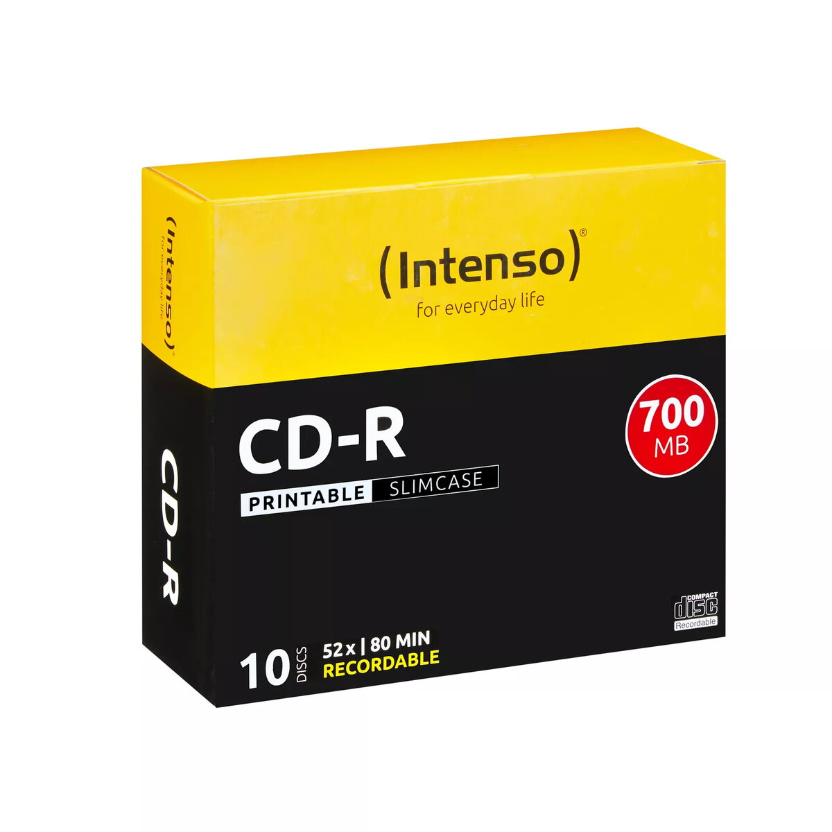 INTENSO CD-R 700MB 52x 10 gab