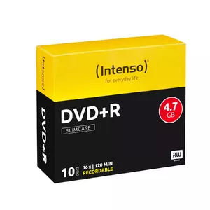 INTENSO DVD+R 4.7 GB 16x 10-pack Slimcase, 120 mm disc