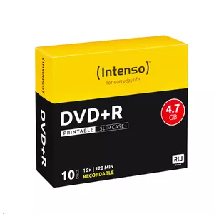 INTENSO DVD+R 4.7GB 16x Printable 10-pack Slimcase, 120 mm