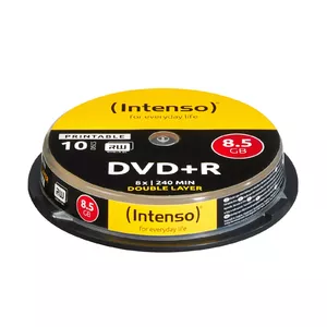 Intenso 1x10 DVD+R 8.5GB 8x Double Layer printable 8,5 GB DVD+R DL 10 шт