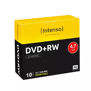 INTENSO DVD+RW 4.7GB 4x 10-pack Slimcase — rewritable 120 mm optical disc