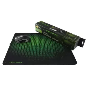 Gaming mouse pad ESPERANZA EA146G — rubber surface, non-slip base, black/green
