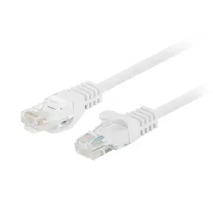 Сетевой патч-кабель LANBERG Cat6 U/UTP 1 м, RJ-45 штекер–штекер, многожильный, белый