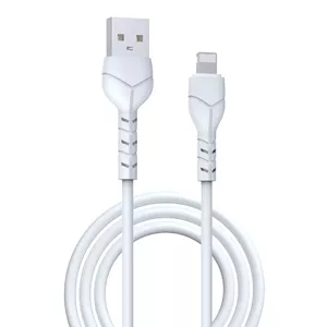 Кабель USB‑Lightning Devia Kintone 1,0 м, 2,1A, белый