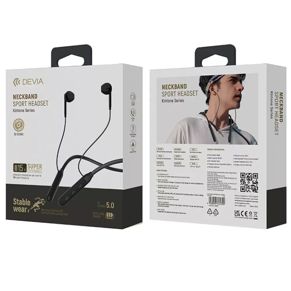 Devia Kintone Bluetooth neckband earphones Photo 4