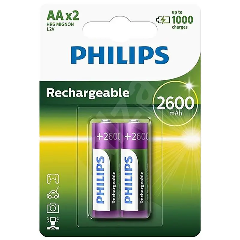 Uzlādējams akumulators Philips R6B2A260/10, R6B2A260/10, 8710895959506
