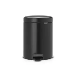 Pedal Bin Brabantia newIcon Round Black 20.6 cm
