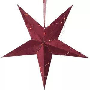 LED star Star Trading Velvet 60 cm 40 LED warm white IP20 3×AA with timer