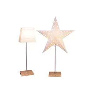 LED decoration Star Trading LEO 2in1 white 65×43 cm, E14 max 25W