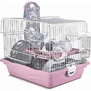 Клетка для грызунов Panama Pet PP-50633 бело-розовая 35,5×26,6×27,5 см