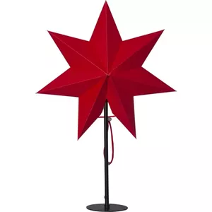 Decorative star Star Trading Mixa Red 55×34 cm with E14 socket, Max 25W, IP20