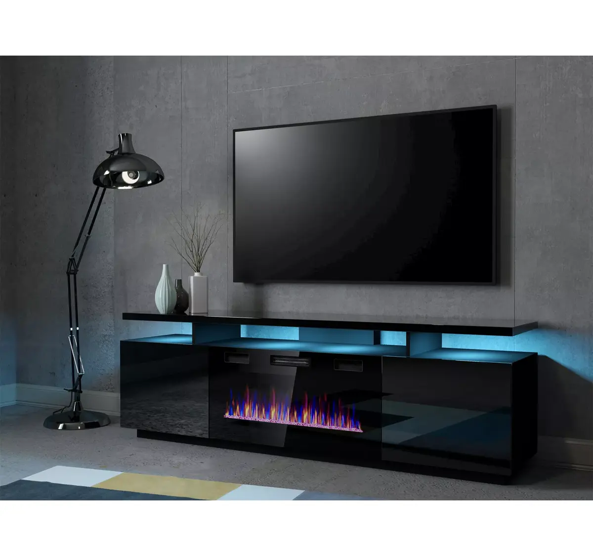 Cama Meble EVA TV skapītis ar elektrisko kamīnu Photo 2