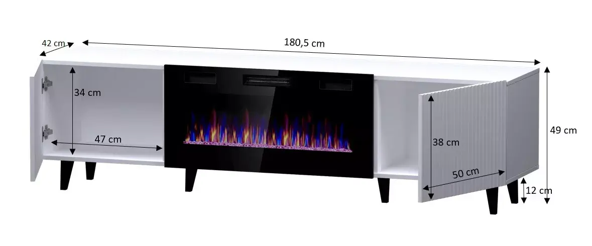 Cama Meble PAFOS EF ТВ-тумба с электрокамином Photo 4