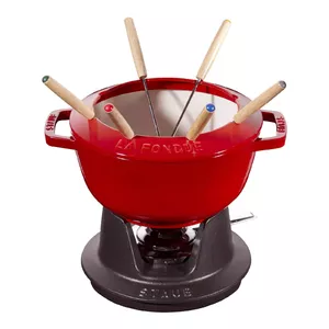 Fondjē komplekts Staub 18 cm Cherry, apaļš 0,25 L, 187×100 mm, 4,6 kg