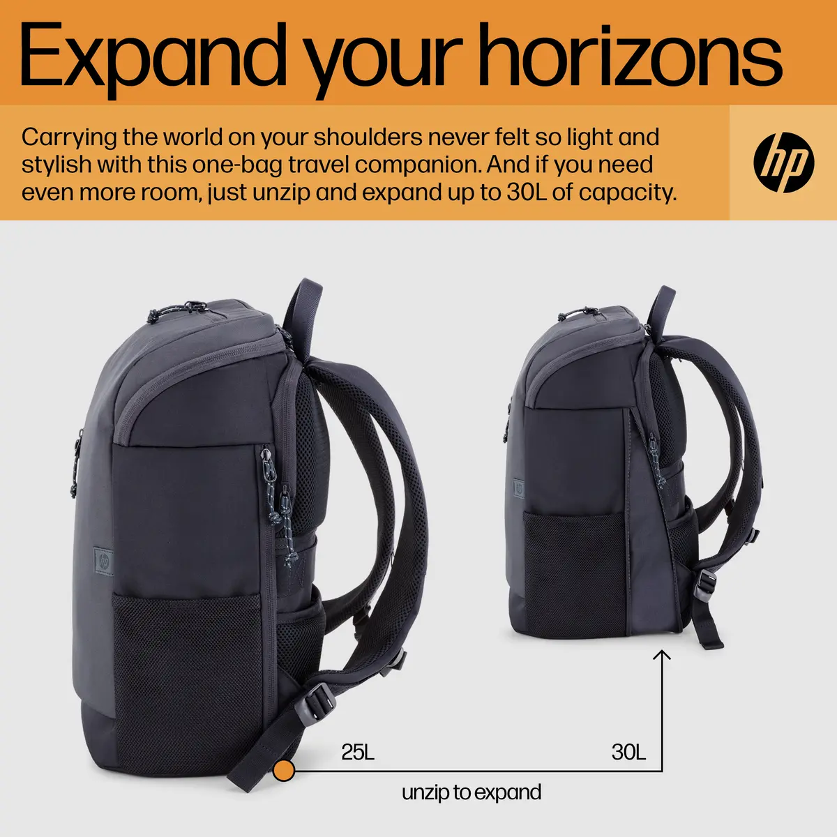 HP Travel mugursoma klēpjdatoram 25 litri 15.6" Photo 6