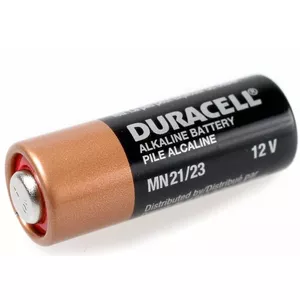 Battery Duracell MN21 single-use alkaline 12V compact battery for remotes and key fobs