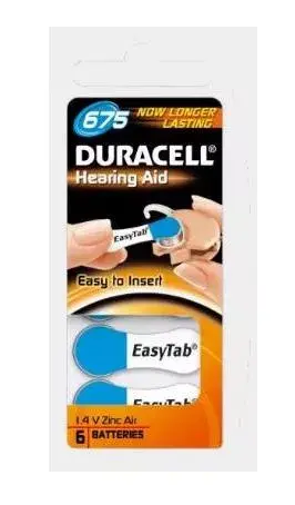 Duracell Hearing 675 (A675) dzirdes aparātu baterijas V675 Photo 3